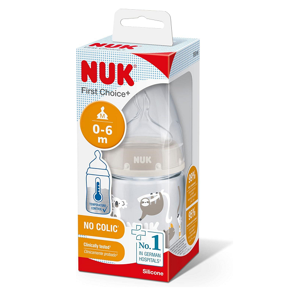 Nuk - First Choice Anti Colic Feeding Bottle 0-6m Koala