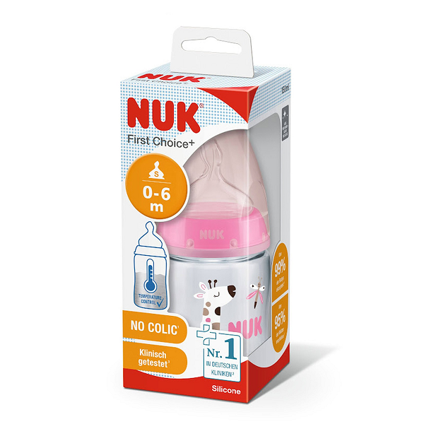 Nuk - First Choice Anti Colic Feeding Bottle 0-6m Lama