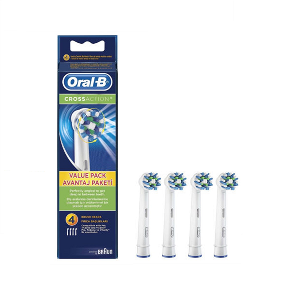 Oral B - CrossAction Value Pack 4 Brush Heads