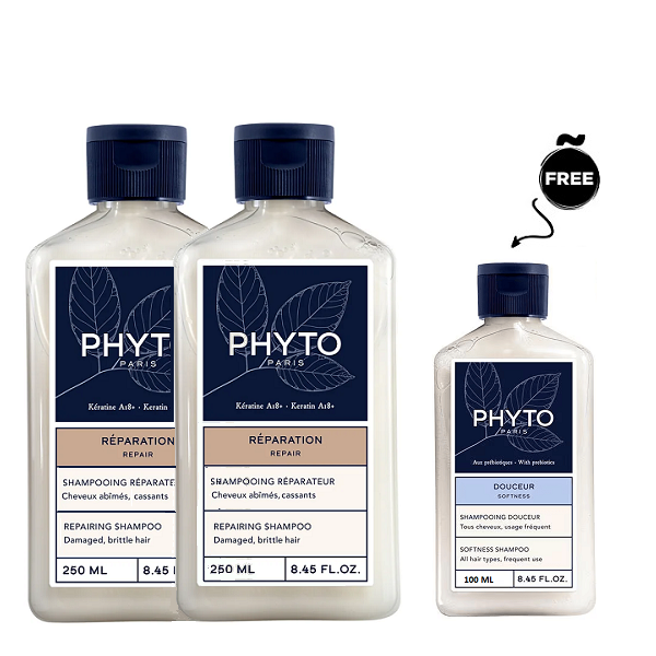 Phyto - Repairing Shampoo Duo Pack Bundle