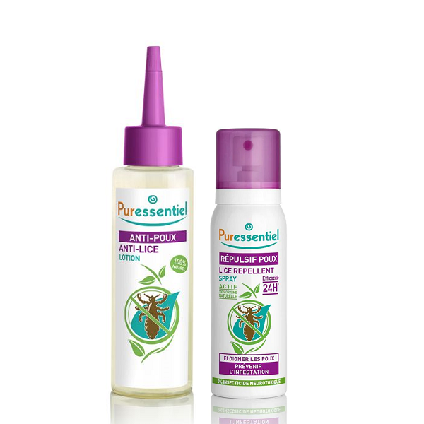 Puressentiel - Anti Lice Lotion & Repulsive Spray Bundle