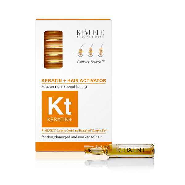 Revuele - Keratin + Hair Activator Ampoules