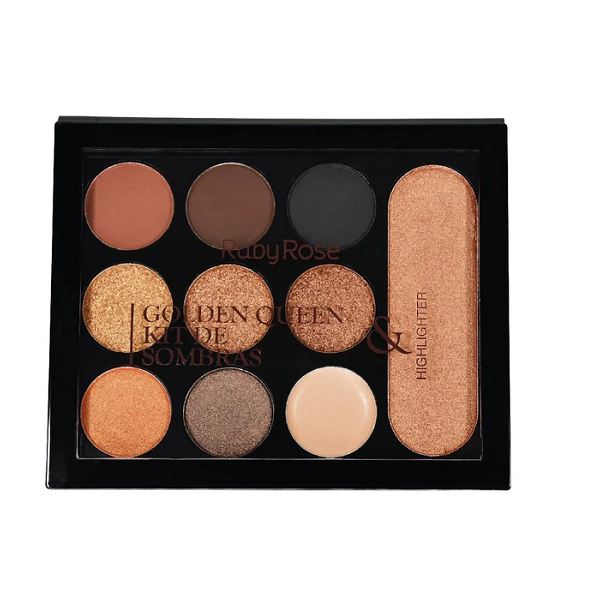 Ruby Rose - Golden Queen Eyeshadow & Highlighter Palette