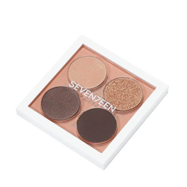 Seventeen - Vibrant Eyes Quad Palette 08 Grey Secret