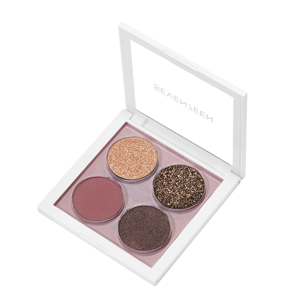 Seventeen - Vibrant Eyes Quad Palette 07 Nude Poetry