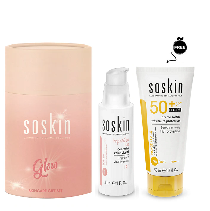 Soskin - Hydra Glow Gift Set ( Vitality Serum & Sun Cream Fluid SPF50+ )