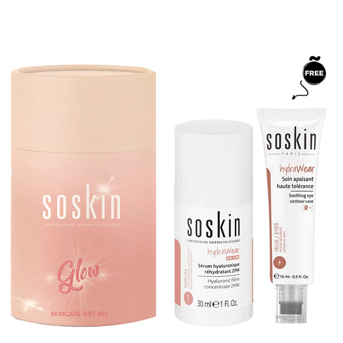 Soskin - Hydra Wear Gift Set ( Hyaluronic Acid Serum + Soothing Eye Care )