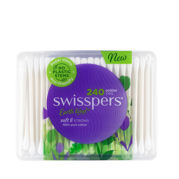 Swisspers - Cotton Tips Earth Kind Container