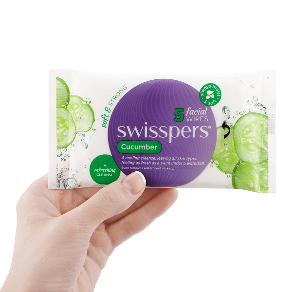 Swisspers - Facial Wipes Cucumber