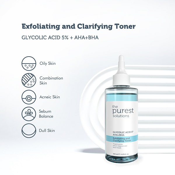 The Purest Solutions - Exfoliating & Clarifying Toner