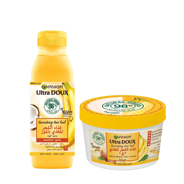 Ultra Doux - Nourishing Hair Food With Banana & Coconut Bundle