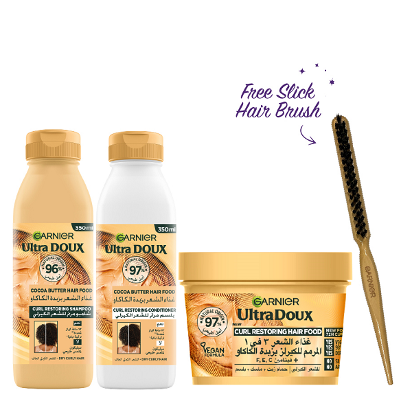 Ultra Doux - Curls Restoring Hair Food Bundle