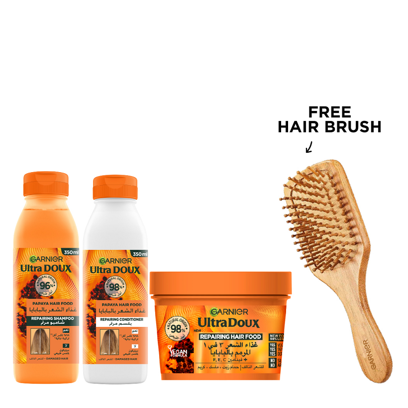 Ultra Doux - Hair Food For Damaged Hair Shampoo, Conditioner & Mask Bundle