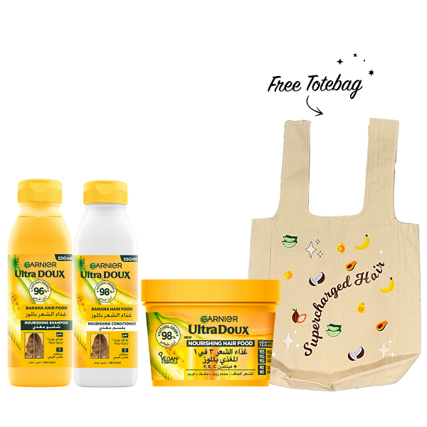 Ultra Doux - Nourishing Hair Food Bannana & Shea Bundle