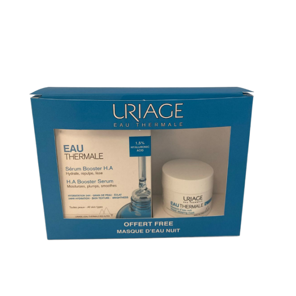 Uriage - Eau Thermale HA Booster Serum + Free Night Mask Set