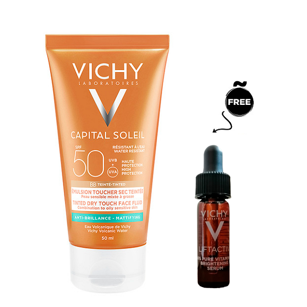 Vichy - Capital Soleil Tinted Dry Touch Face Fluid Spf 50+