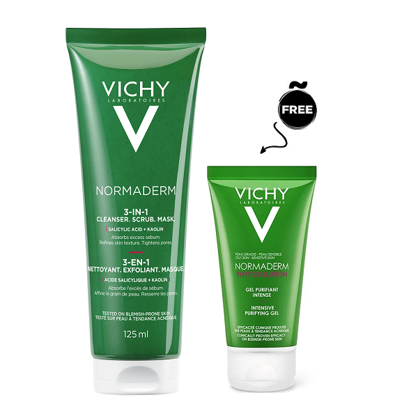 Vichy - Normaderm 3 In 1 Scrub + Cleanser + Mask