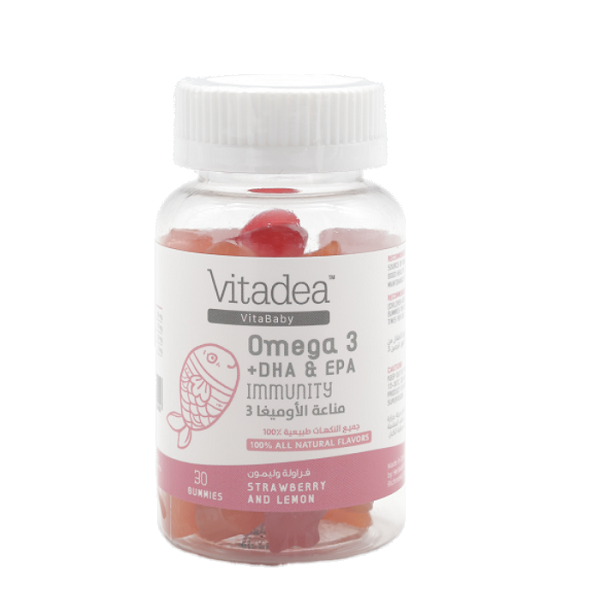 Vitadea - Omega 3 + DHA & EPA Immunity Strawberry & Lemon