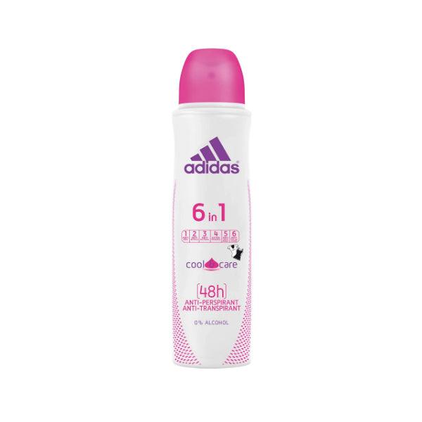 Adidas - 6 In 1 Cool & Care Women Deodorant Spray - ORAS OFFICIAL