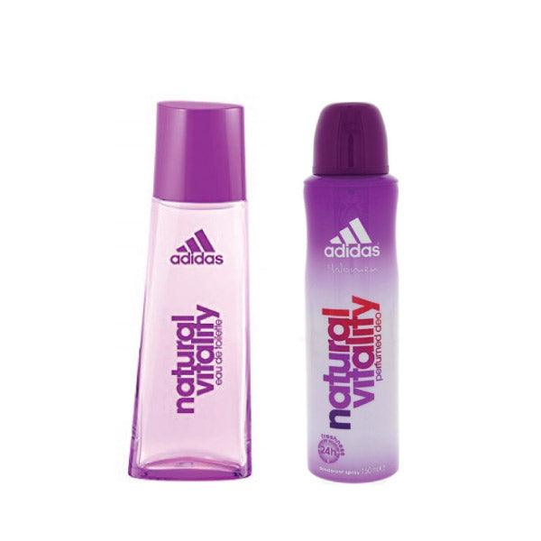 Adidas - Coffret Adidas Natural Vitality For Women Eau De Toilette + Deodorant - ORAS OFFICIAL