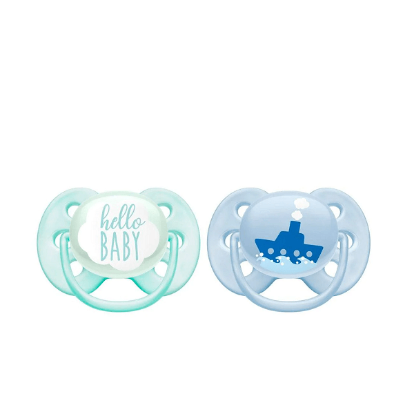 Avent - Ultra Soft Flexi Fit Orthodontic Soother 0-6m For Boys - ORAS OFFICIAL