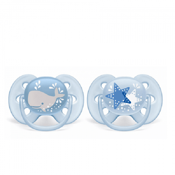 Avent - Ultra Soft Flexi Fit Orthodontic Soother 6-18m For Boys - ORAS OFFICIAL