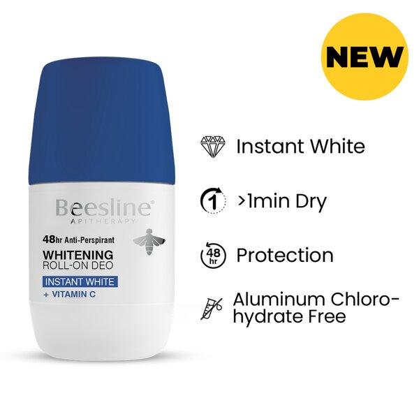 Beesline - Whitening Roll On Deo Instant White + Vitamin C - ORAS OFFICIAL