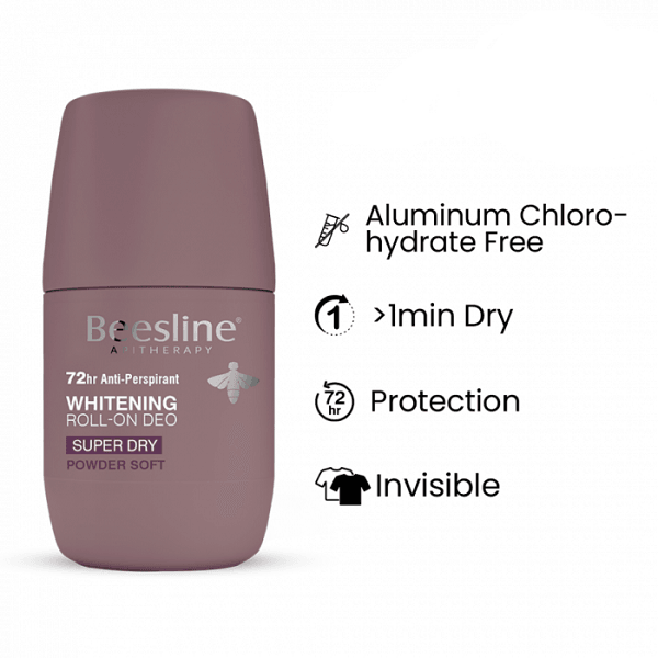 Beesline - Whitening Roll On Deo Super Dry Powder Soft - ORAS OFFICIAL
