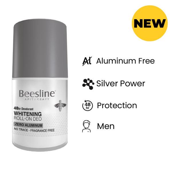 Beesline - Whitening Roll-on Deo, Zero Aluminim - Fragrance Free For Men - ORAS OFFICIAL