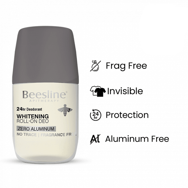 Beesline - Whitening Roll On Deo Zero Aluminum Fragrance Free - ORAS OFFICIAL