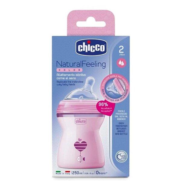 Chicco - Natural Feeling Colored Bottle 2m+ - ORAS OFFICIAL