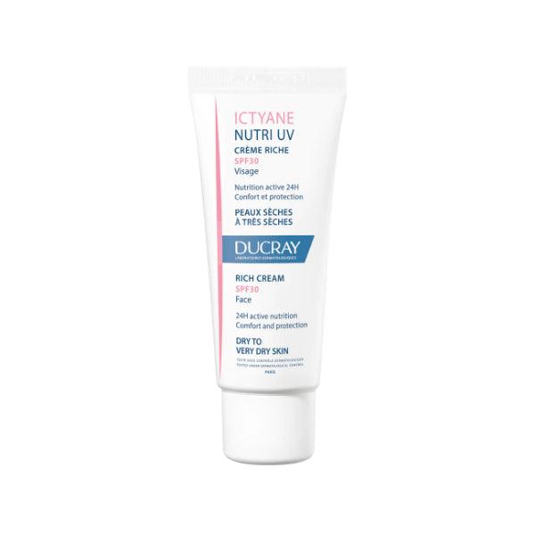 Ducray - Ictyane Nutri UV Rich Face Cream SPF30 - ORAS OFFICIAL