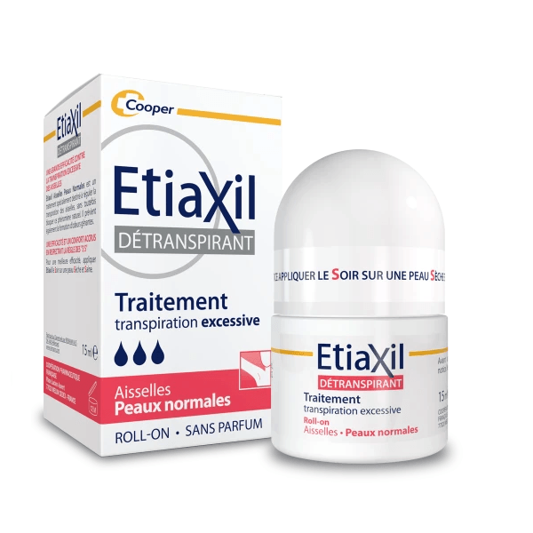 Etiaxil - Detranspirant Excessive Sweating Armpits Roll On For Normal Skin - ORAS OFFICIAL