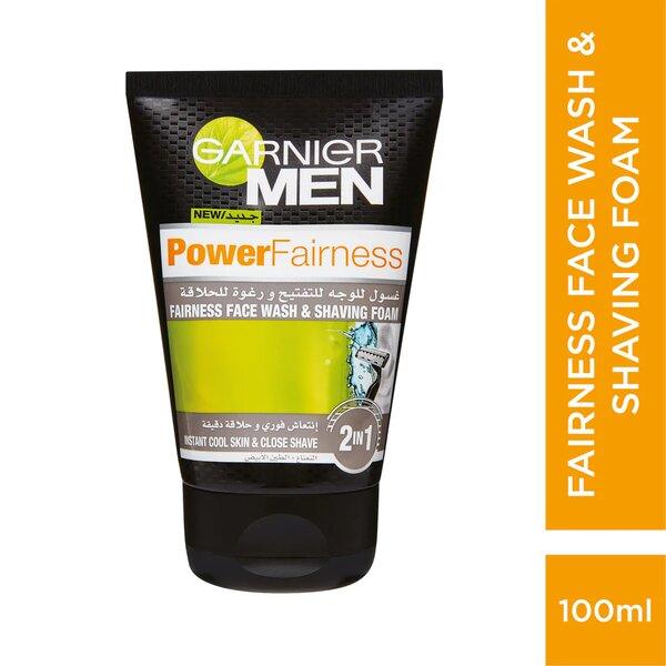 Garnier - Men Power Fairness Face Wash & Shaving Foam - ORAS OFFICIAL