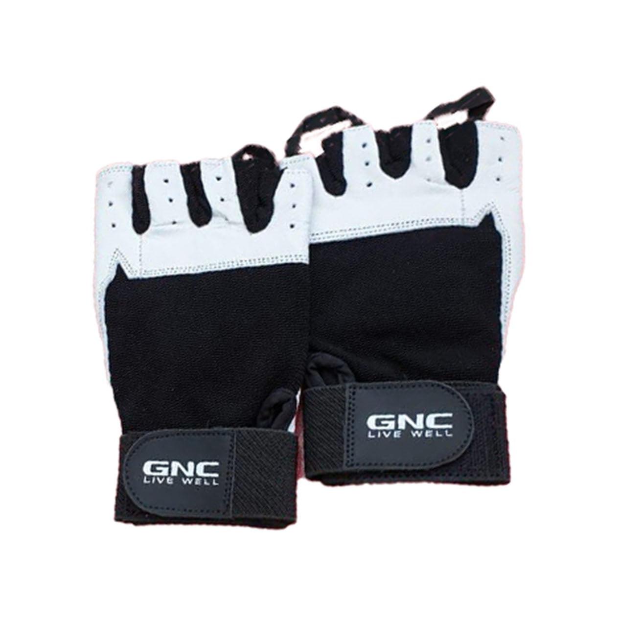 GNC - Gym Leather Gloves White - ORAS OFFICIAL