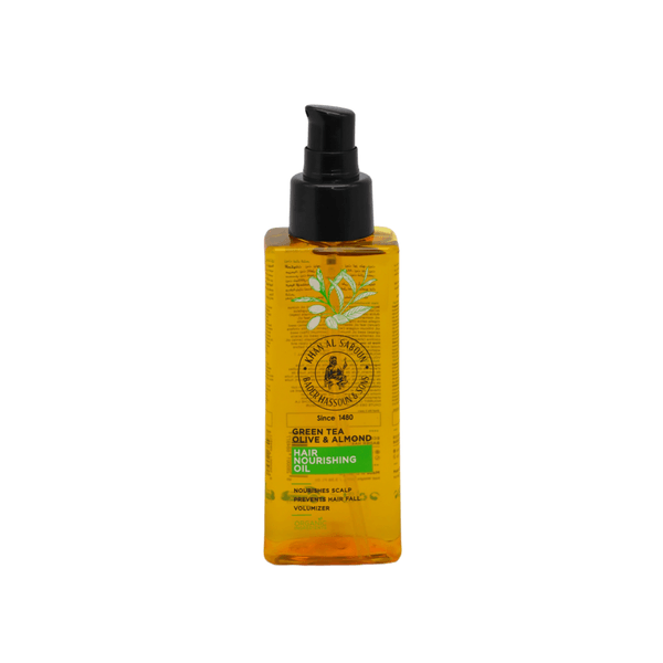 Khan Al Saboun - Green Tea Olive & Almond Hair Nourishing Oil - ORAS OFFICIAL