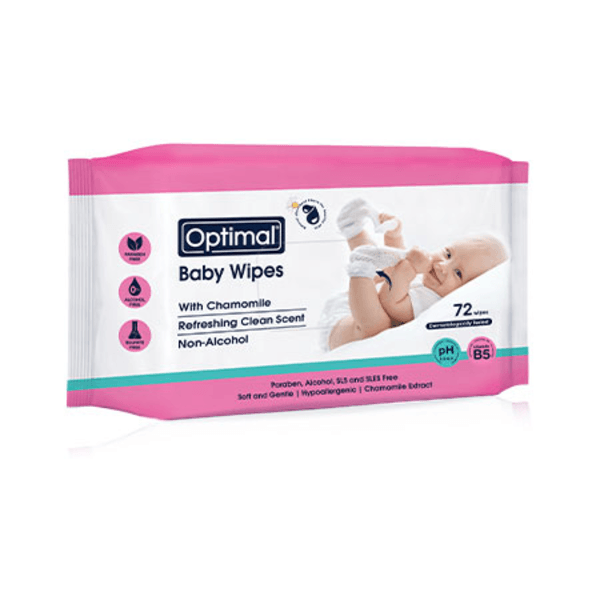 Optimal - Baby Wipes With Chamomile Extract Pack Of 3 - ORAS OFFICIAL