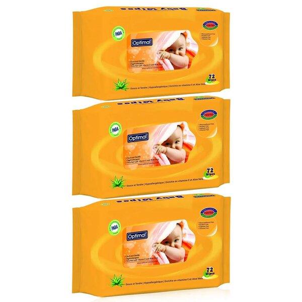 Optimal - Baby Wipes With Vitamin E Triple Pack - ORAS OFFICIAL