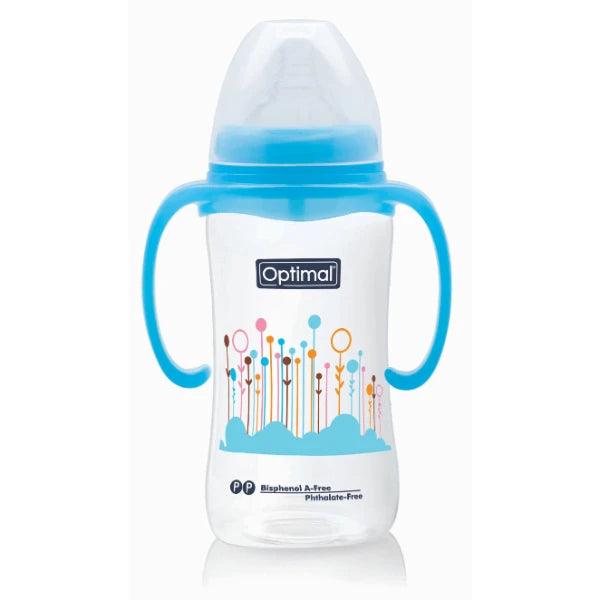 Optimal - PP Wide Neck Feeding Bottle With Handle 6-18m - ORAS OFFICIAL