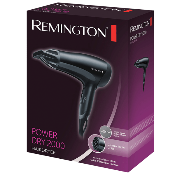 Remington - Power Dry 2000W Hair Dryer D3010 - ORAS OFFICIAL