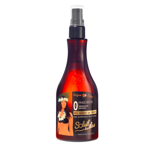Soleil Des Iles - Huile Seche Bronzage Intense SPF 0 50% Monoi De Tahiti Parfum Coco - ORAS OFFICIAL